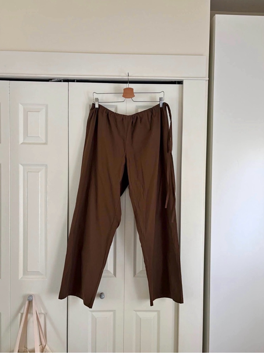 Brooke Callahan Tie Pants Chocolate Brown XXL